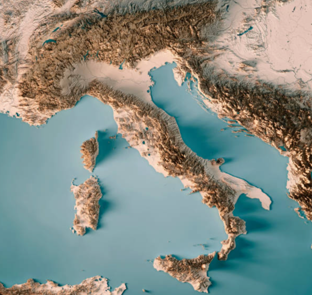 map of Italy 