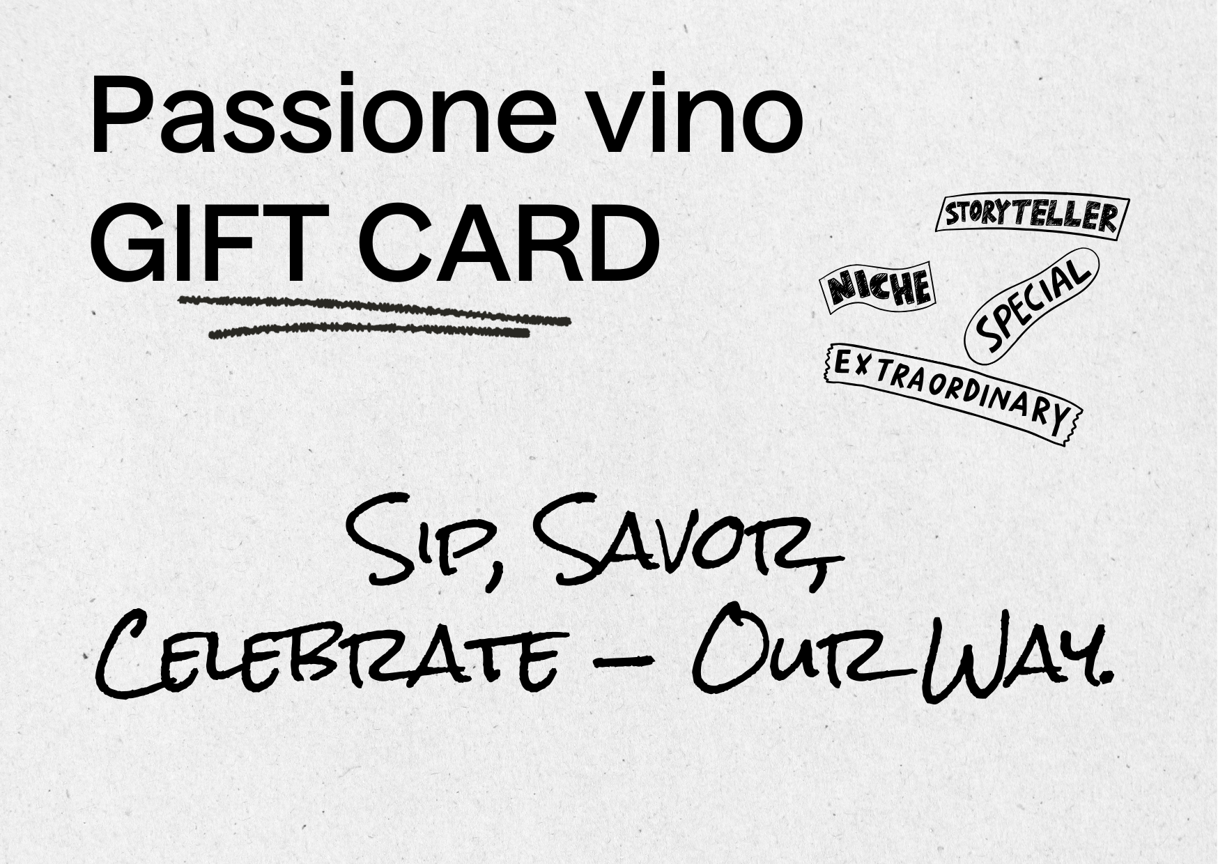 Passione Vino Gift Card