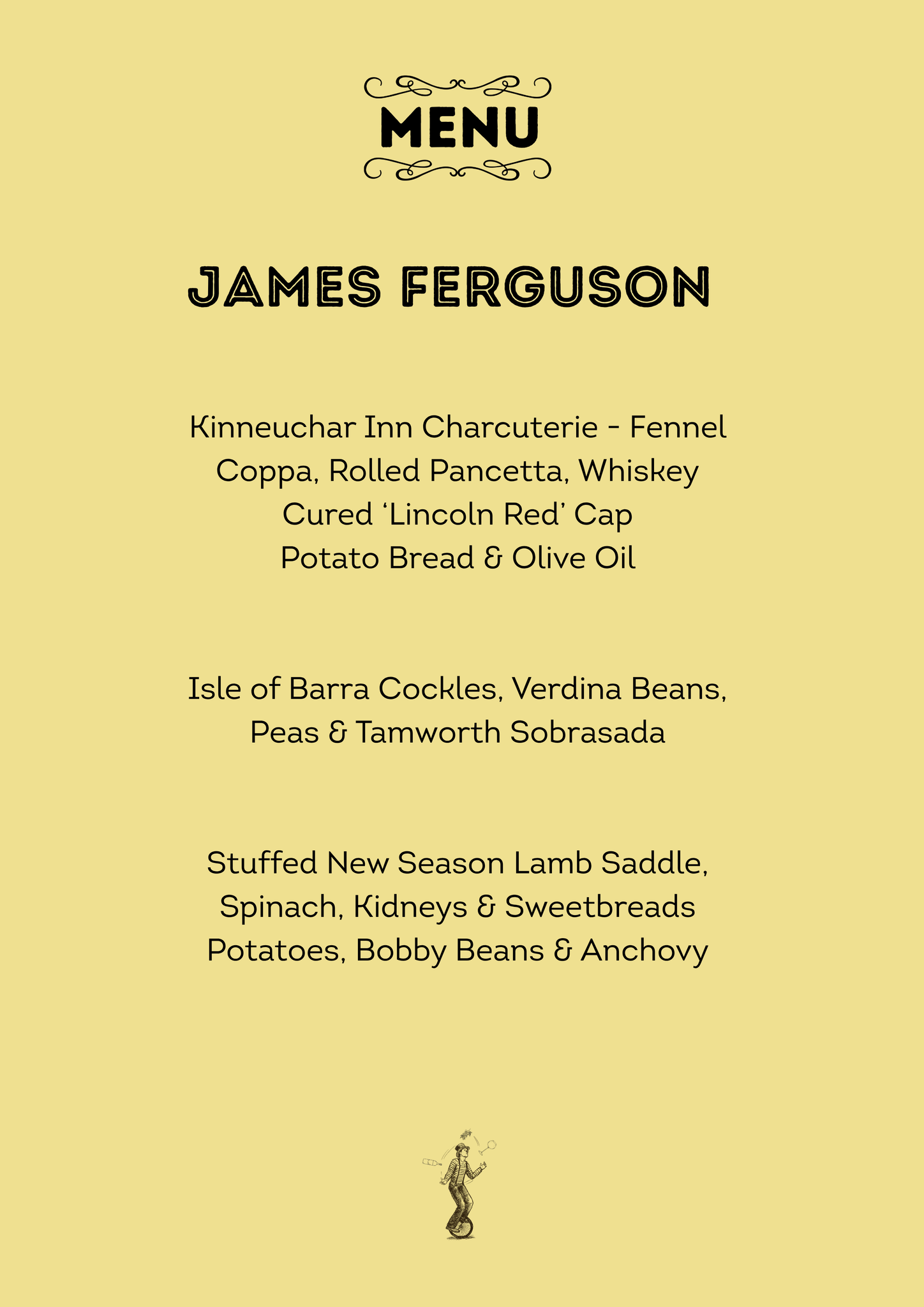 11/06 – Guest Chef Dinner: James Ferguson